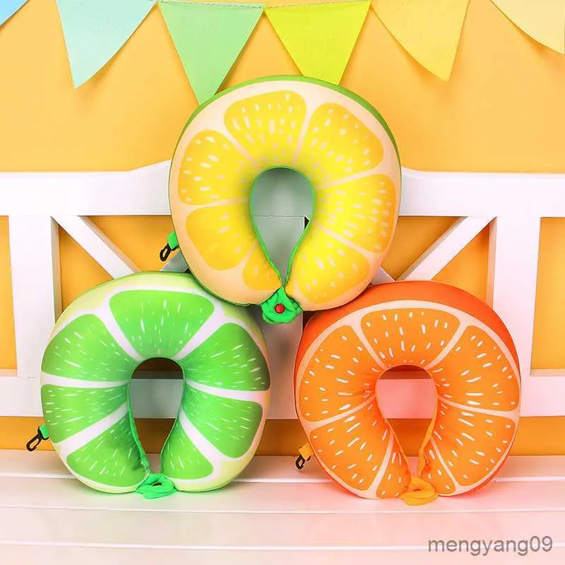 Cushion/Decorative Fruits U Shaped Cushion Nanoparticles Neck Car Travel Travel Accessories R230727