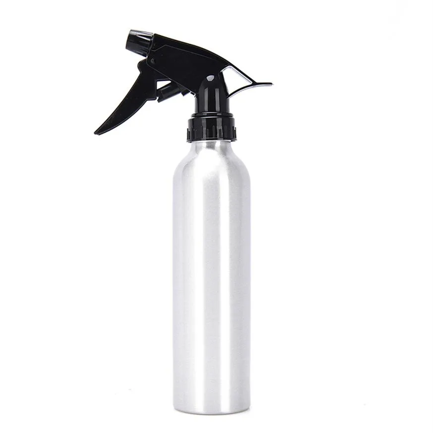 Frasco de spray 250 ML Garrafa de água de alumínio de alta qualidade Gatilho Ferramenta de cabeleireiro para salões de cabeleireiro Loção de maquiagem Novo3060