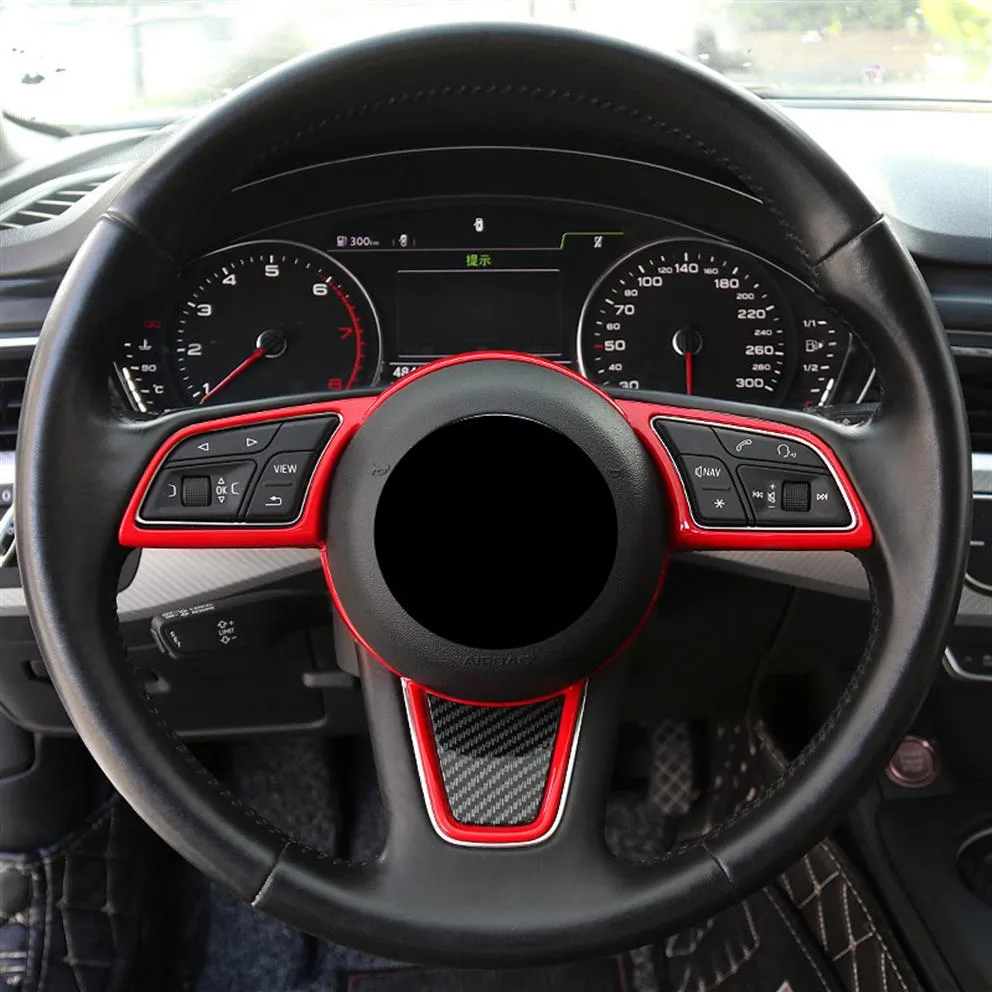 Car Styling Volante Decorazione Telaio Copertura Trim ABS Per Audi A3 8V A4 B9 A5 2017-2019 Interni Accessori Auto2537