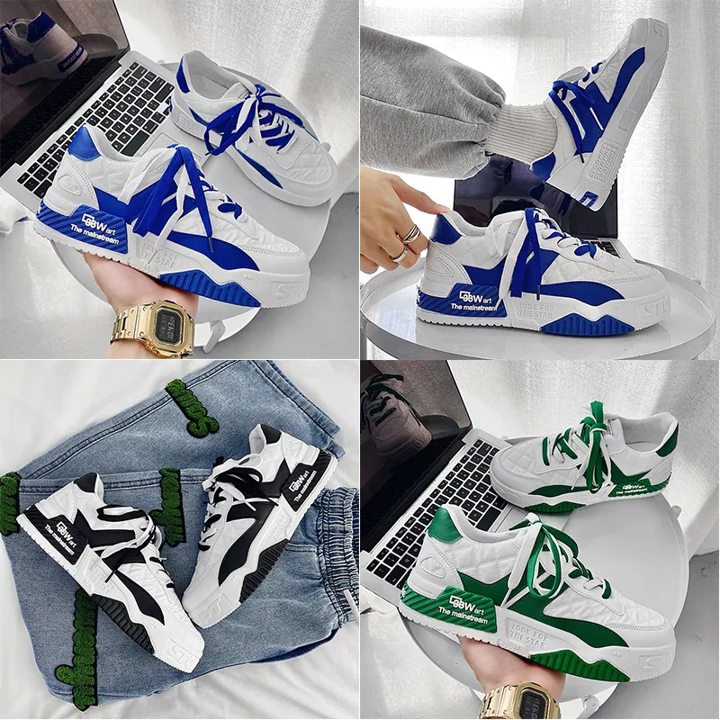 Chaussures de course Baskets de course pour hommes Chaussures d'entraînement Cuir Noir vert Gris Bleu Marron Marche jogging Sneaker