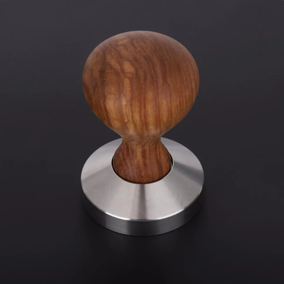 51 53 58 mm rosewood rączka kawa matownik espresso proszek płaski hammer hamper humper mieleń szlifierki espresso barista narzędzie t292f