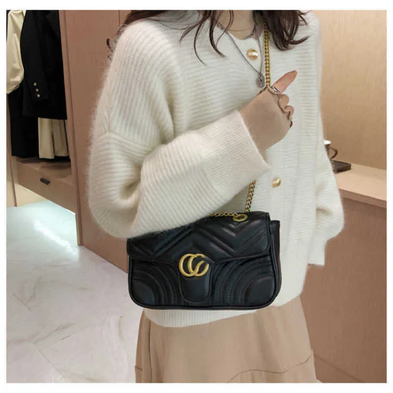 2023 Factory direct sales high quality New Chain Crossbody and Fashionable Single Shoulder Temperament Lingxiu Thread Trendy Bag for Women