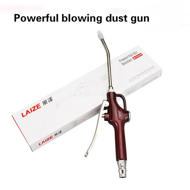 Troffel Dust Blow Gun Air Compressor Duster Compressor Blow Gun Pistol Type Pneumatic Cleaning Tool 515m Telescopic Spring with Joint