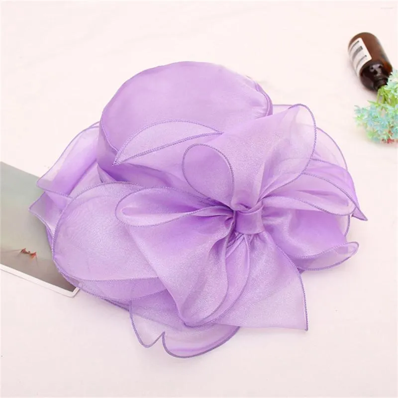 Womens Wide Brim Mesh Sunshade Bride Hat With Flower Design Perfect For  Spring/Summer Weddings, Cowboy Costumes, And Beach Events Large Head Size  Available From Prospeball, $15.71