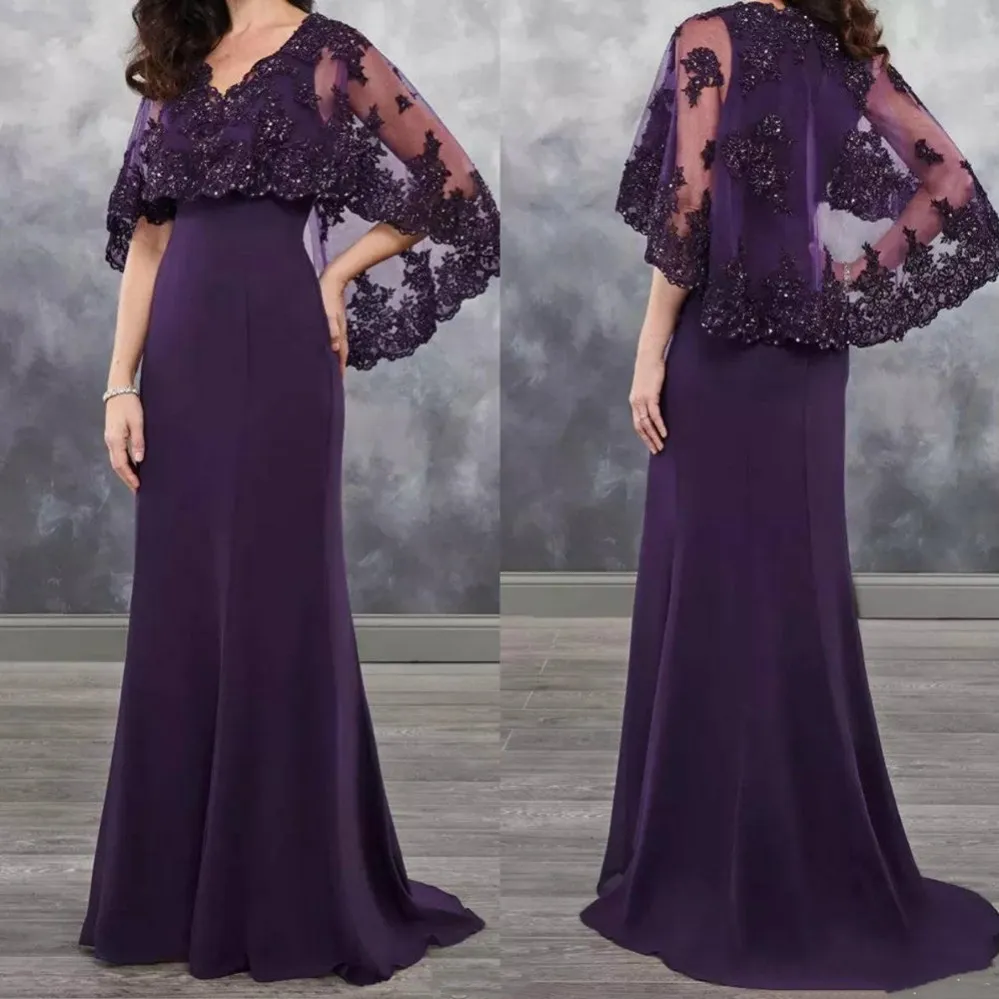 Dress with built in cape online