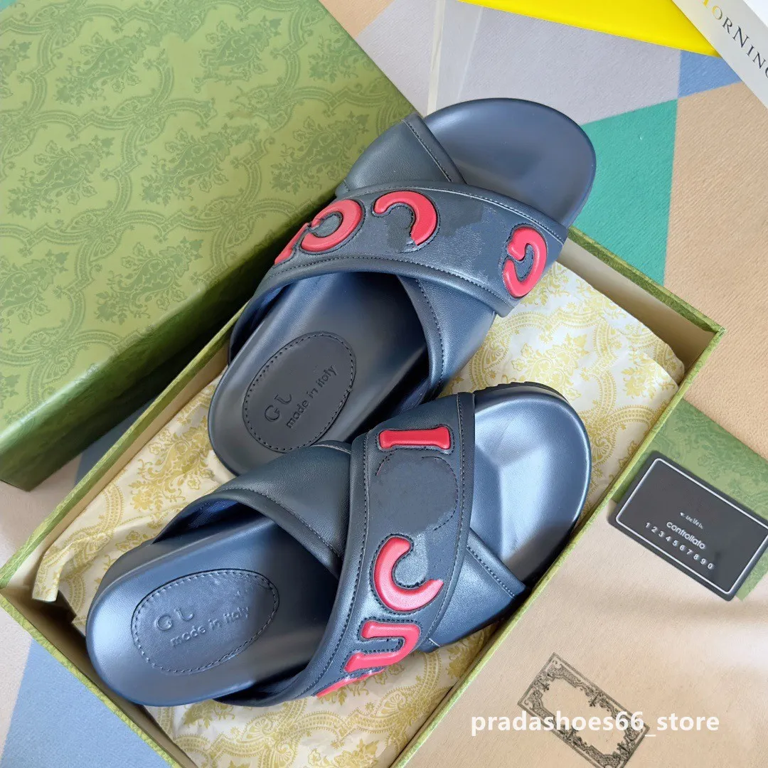 2023 estate nuovo lusso di alta qualità uomini e donne coppia sandali all'aperto secondo zio designer di lusso pantofole di marca in vera pelle tn Slide cci 2g