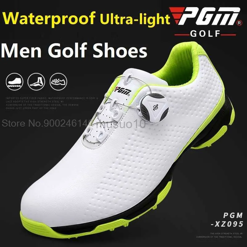 Altri prodotti da golf Pgm Scarpe da golf da uomo Scarpe sportive impermeabili Manopole Scarpe con fibbia Fodera in rete Scarpe da ginnastica traspiranti antiscivolo per uomo Outdoor HKD230727