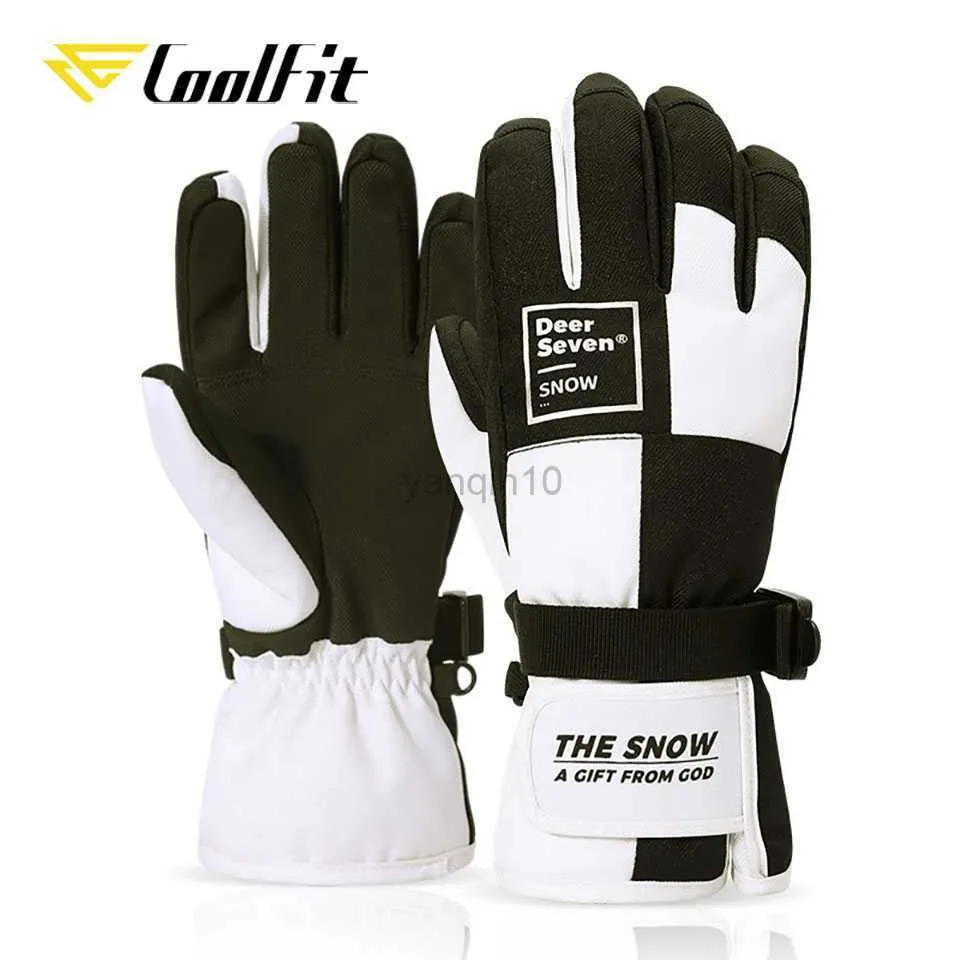 Gants de ski CoolFit Nouveaux gants de ski de snowboard pour enfants Adulte Écran tactile antidérapant Imperméable Enfants Femmes Hommes Hiver Gants de neige chauds HKD230727