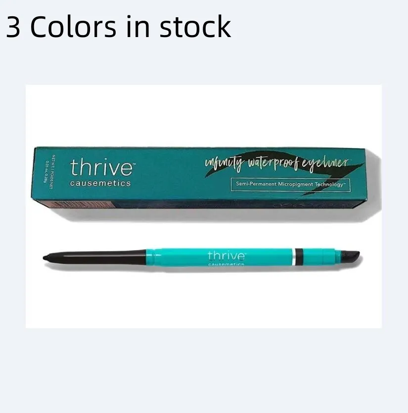 Thrive Causemetics Infinity Waterproof Eyeliner Thrive Black Matte Brown Matte Fast Free DHL UPS Leverans