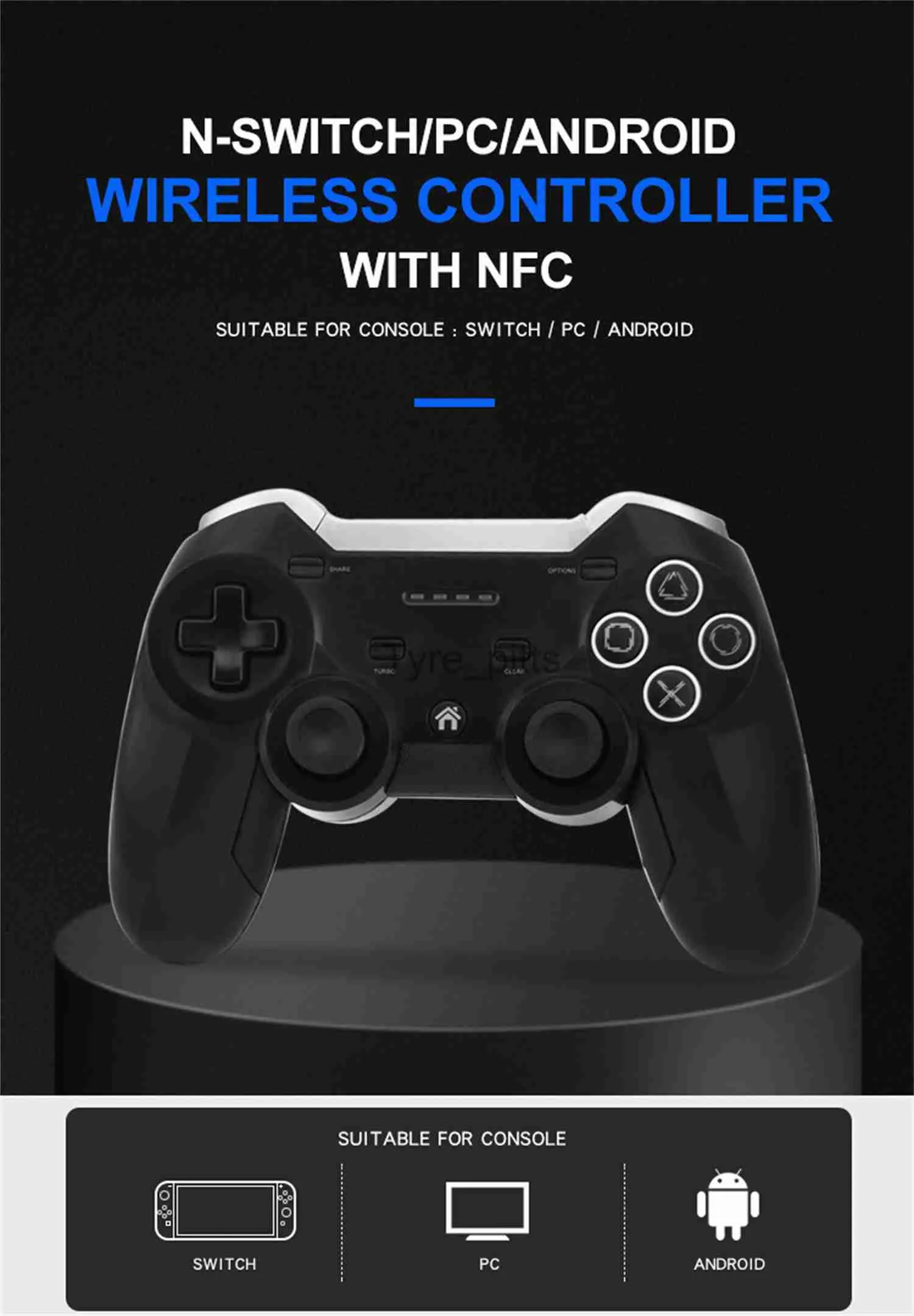 Game Controllers Joysticks GAZ-SW523 switch game controller switch controller wireless with NFC tactile function compatible with PC/Android/ x0727