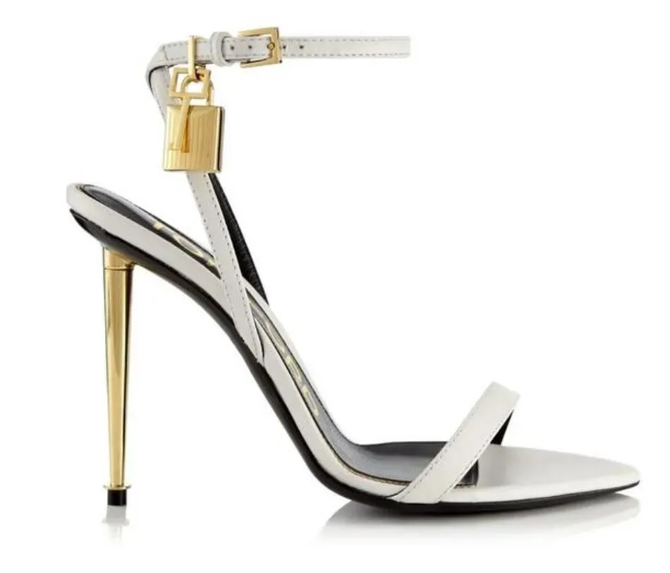 Tomsford Pointed Toe Moda In Pelle Sandals With Gold Heeled High
