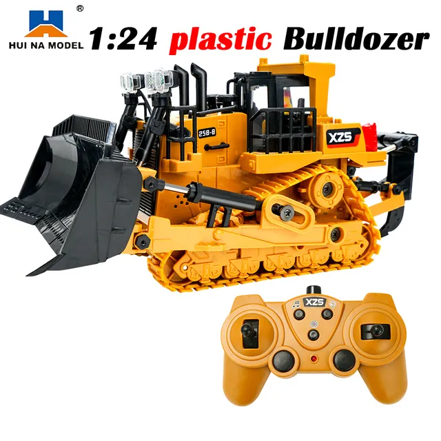 2.4G 6CH télécommande véhicule d'ingénierie à chenilles bulldozer camion  jouet - Chine Voiture de camion RC et camion de jouets RC prix