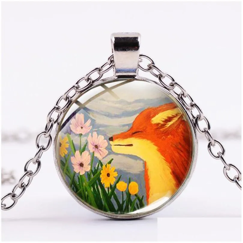 Pendentif Colliers Deux Petit Art Mignon Collier Mtistyle Patterns Mode Animal Verre Sier Couleur Chaîne Fleur Drop Delivery Bijoux Pe Dhych