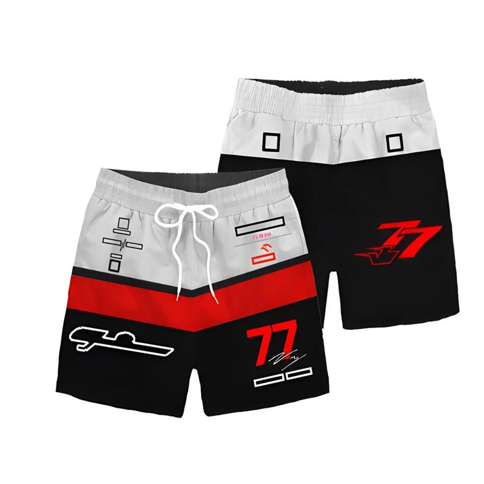 Été Nouveau 2022 Équipe F1 Pantalons de course Shorts Formule 1 Équipe Men's Clothes Fans Vêtements Casual Breathable Beach Pants319i