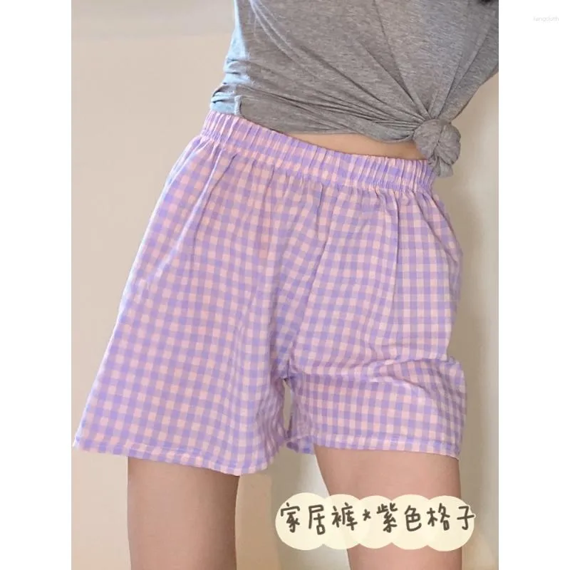 Shorts pour femmes Summer Home Thin Pyjama Pants Women Plaid Floral Can Wear Sports Loose In