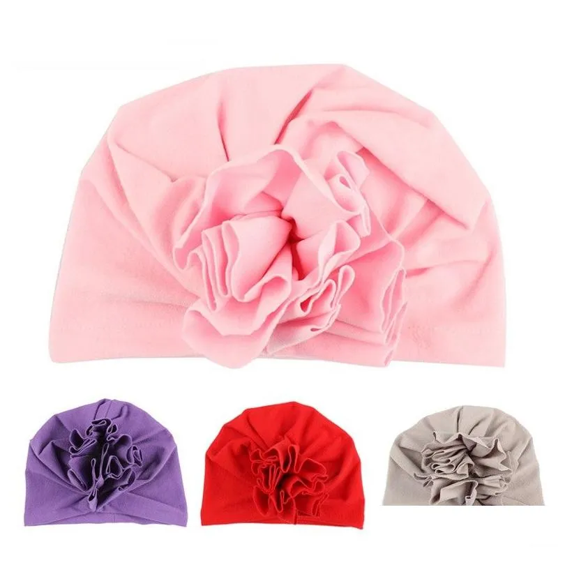 Bande De Cheveux Hiver Automne Fleur Né Bébé Élastique Turban Bandeaux Chapeaux Pour Filles 10 Couleurs Infant Beanie Bohemian Christmas Giftes D Dhpud