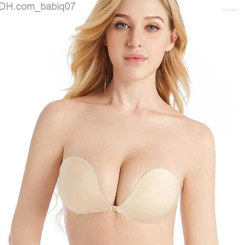 Women Push Up Bra Adhesive Pasty Strapless Bras Reusable Nipple