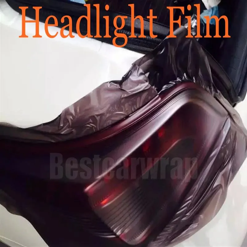 1 roll Matte smoke Car Headlights Tinting Headlamp Tint film Light black lamp tint Vinyl size 0 3x10m Roll294k