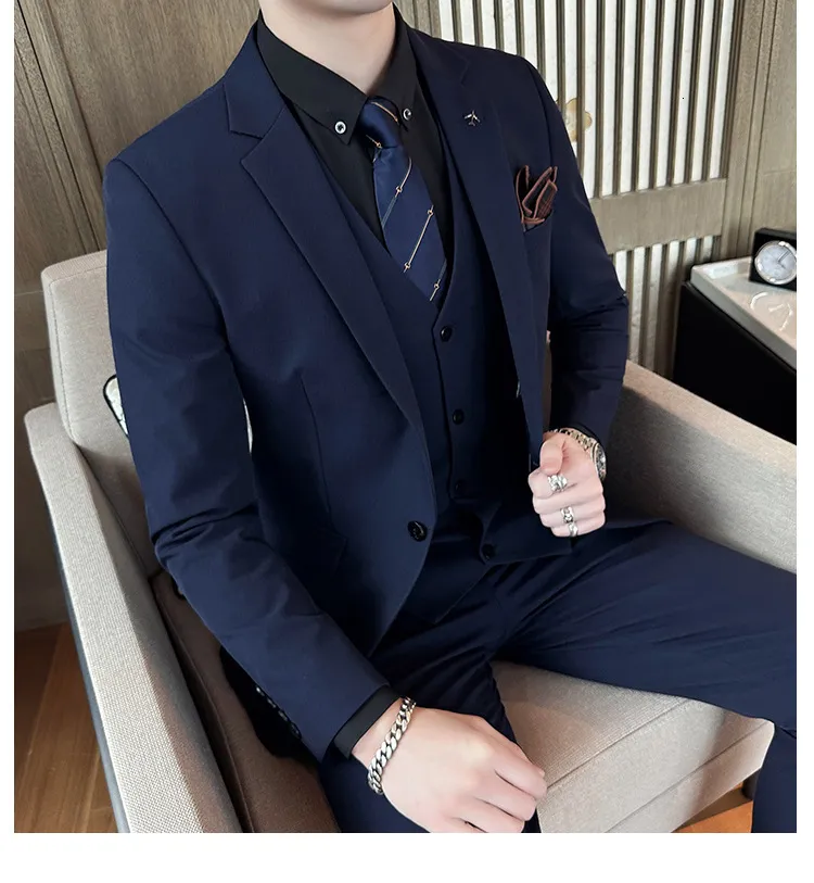 2023 New Fashion Flower Printed Casual Men's Blazer Blue Business Suit  Jacket Coat Plus Size M-5XL - AliExpress
