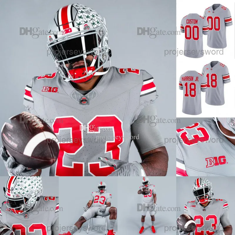 11 Jaxon Smith-Njigba Osu Ohio State Buckeyes 2023 Jersey Chris Olave Garrett Wilson C.J. Stroud Treveyon Henderson Joey Bosa Justin