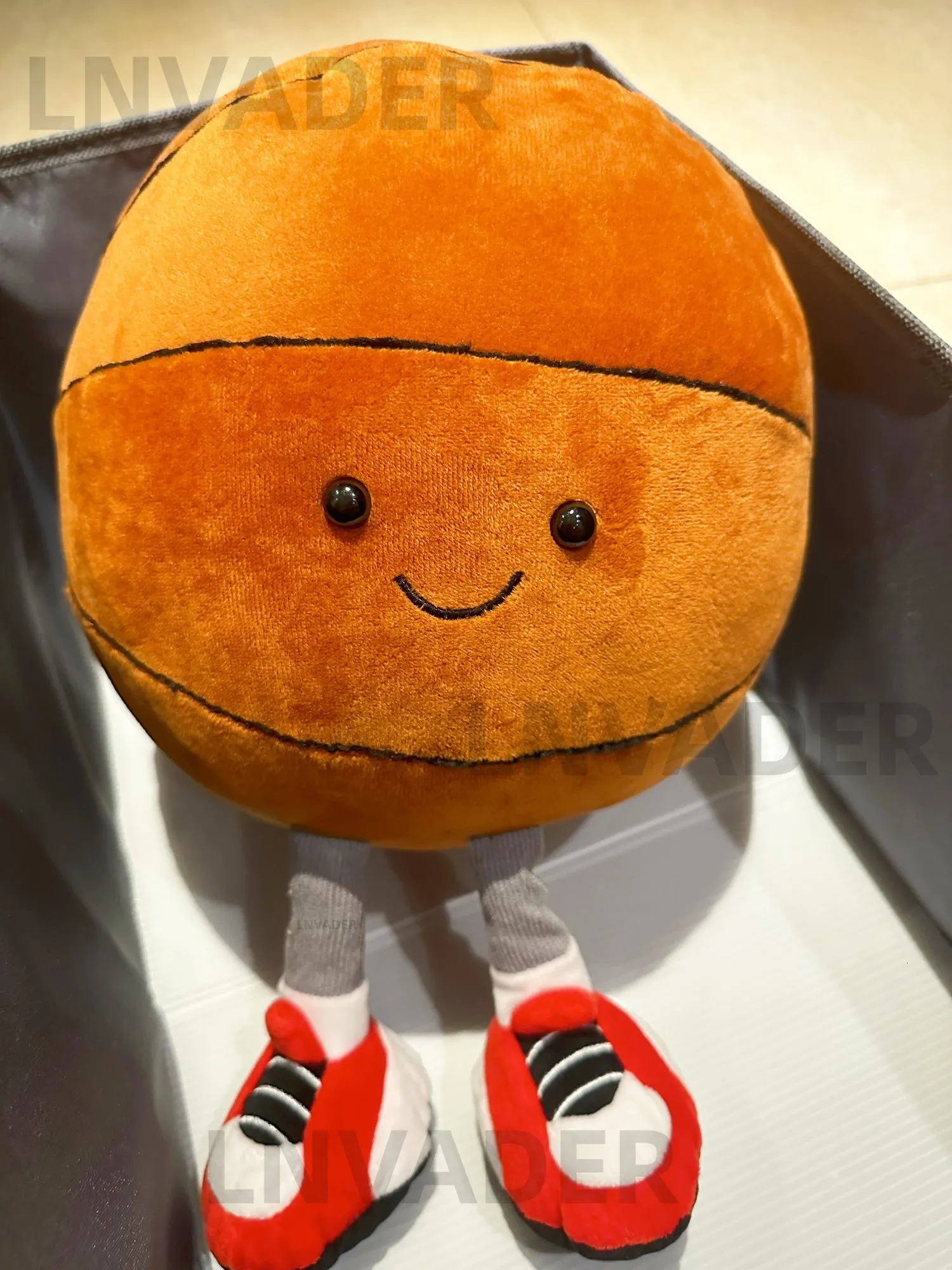 ぬいぐるみ人形23cmスマイルバスケットボールぬいぐるみおもちゃ