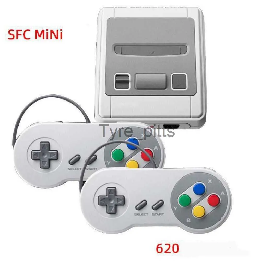 Controller di gioco Joystick Super Mini HD Family TV Console per videogiochi SNES a 8 bit Uscita HD classica retrò TV Lettore di giochi portatile Giochi 620/621 integrati x0727