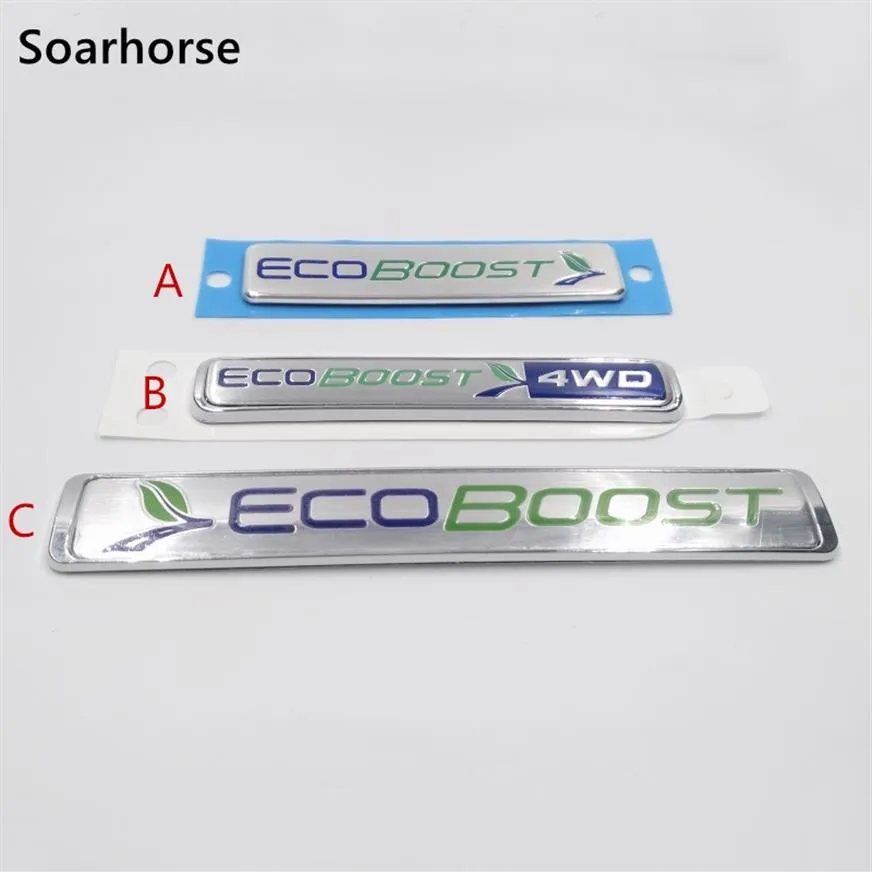 Autocollant d'emblème de voiture Ecoboost pour Ford Focus Kuga Escape F-150 hayon remplacer Sticker255j