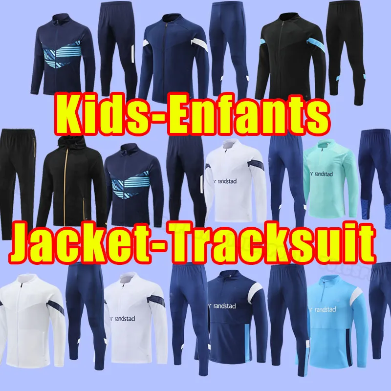 Kinder Kind Marseille 23 24 Fußball-Trainingsanzüge CLAUSS ALEXIS 2023 2024 OM MILIK PAYET CUISANCE BENEDETTO GUENDOUZI KAMARA BAKAMBU THAUVIN Hose Trainingsjacke