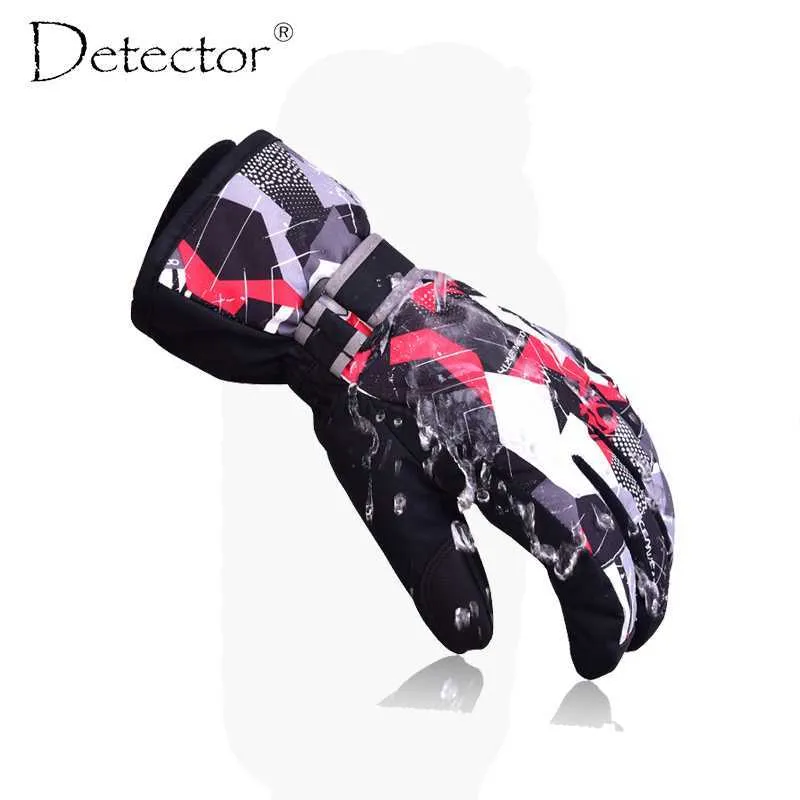 Ski Gloves Detector Ski Gloves Snowboard Mens Women Kids Winter Gloves Climbing Cycling High Quality Windproof Waterproof Gloves HKD230727