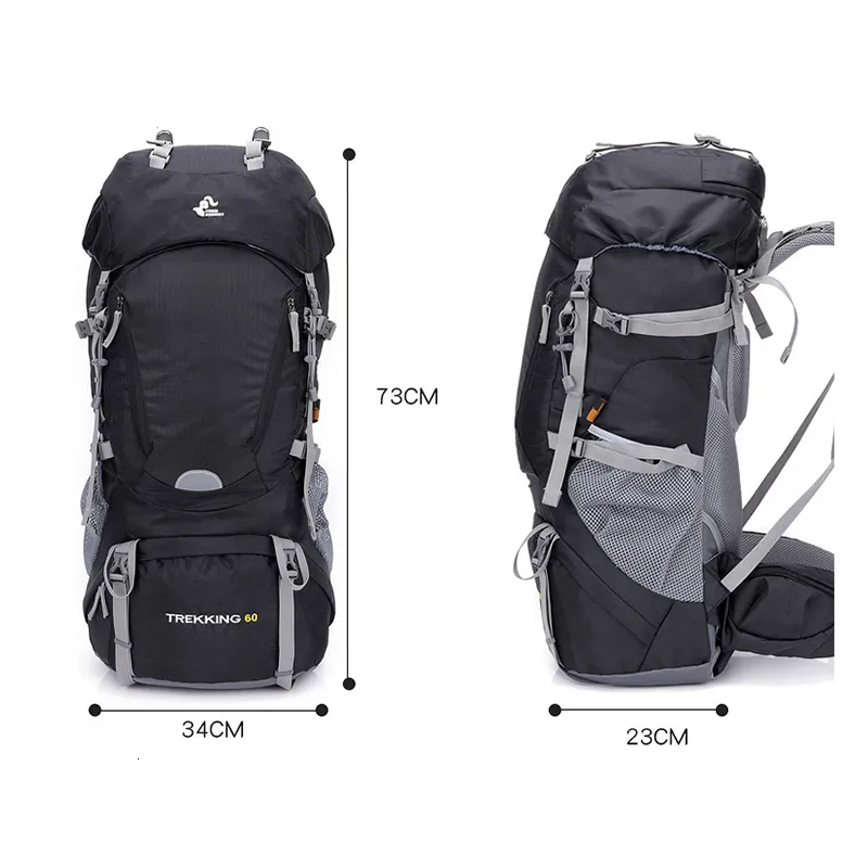 Free knight top 60l hiking backpack