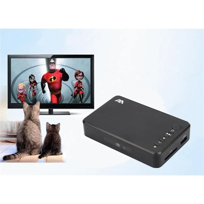 Reproductor HDD Full HD 1080P MKV U Disco SD Compatible Multimedia Portátil  Con Adaptador De Coche 230727 De 32,69 €