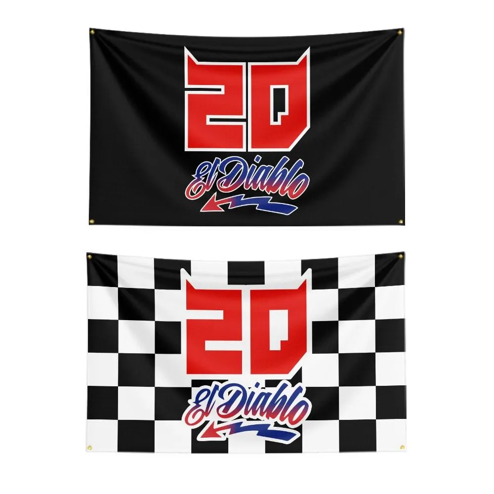 Коробка 3x5 футов Fabio Quartararo Flag Polyester Digital Print Motorcycle Racing Club Banner