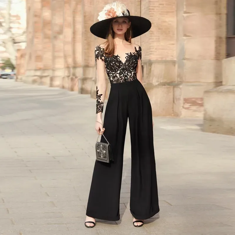 prom dresses that are pants Jovani 66852 Two Piece with Overskirt Prom Pantsuit