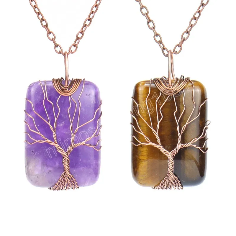 Pendant Necklaces Natural Stone Necklace Crystal Creative Gift Fashion Accessories Drop Delivery Jewelry