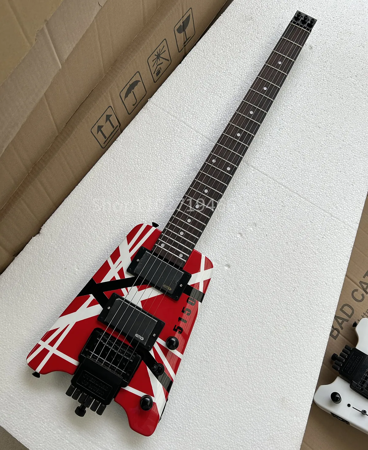 Eddie van halen headless guitar deals