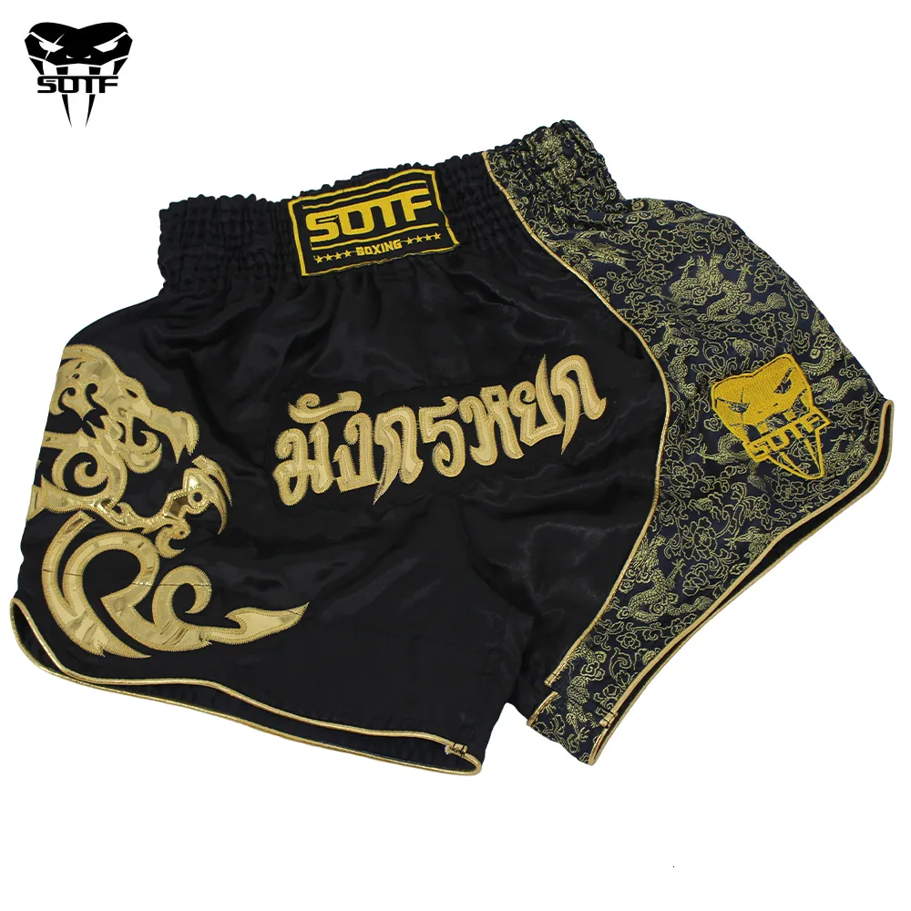 Shorts pour hommes MMA boxe sport fitness Tiger Muay Thai Fitness respirant MMA short de boxe poing pantalon course combats mma shorts sanda 230726