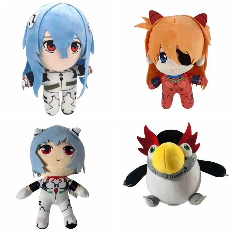 Fábrica al por mayor 20 cm 4 estilos Ayanami Rei juguetes de peluche Animación Película Televisión muñecas periféricas regalos para niños