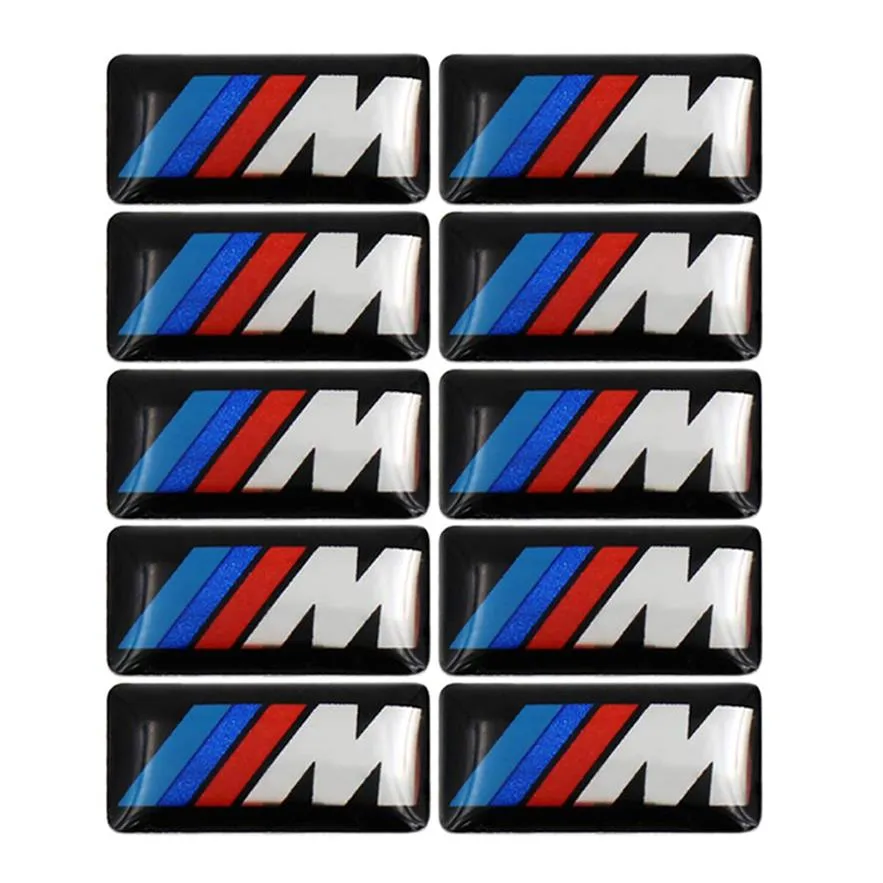 100pcs TEC Sport Wheel Badge 3D Emblem Sticker Naklejki Logo dla BMW M Serie