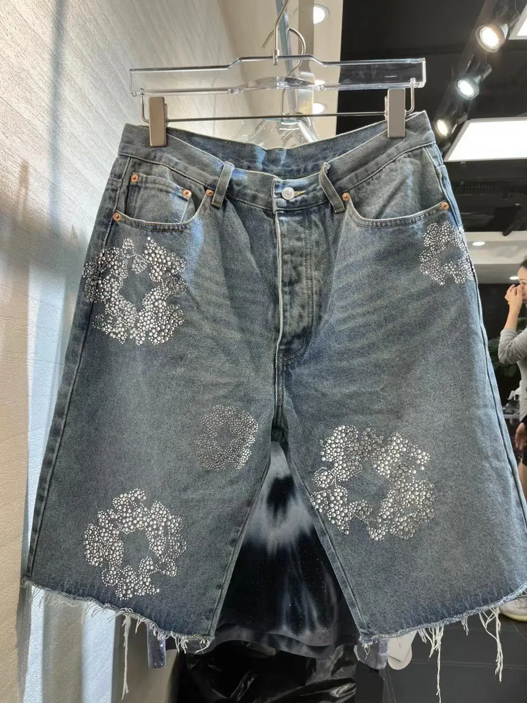 Clearance! Men's Denim Shorts Summer Jeans Pocket Shorts Skate Board  Fashion Pants Plus Size Cargo Shorts Flat Front Shorts For Men - Walmart.com