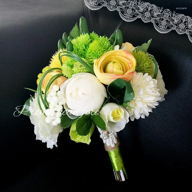 Flores decorativas de alta simulação flor suculenta artificial buquê de noiva noivo boutonniere casamento corsage floresta festa noiva segurando