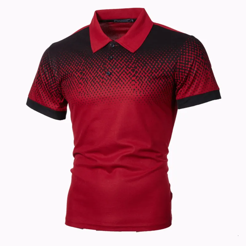 Herrpolos sommarpolo skjorta kort ärm 3D-tryckning casual trend polo mode mäns golf t-shirt för män sommar manlig topp överdimensionerad s-5xl 230727