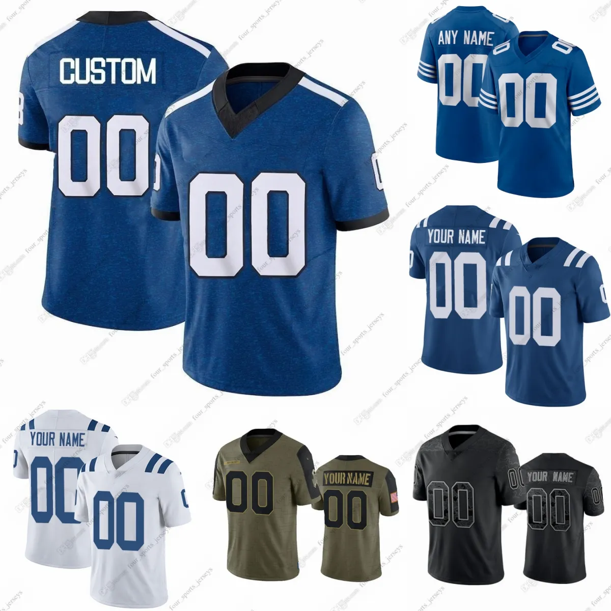 2 Matt Ryan Football Jerseys Jonathan Taylor Darius Leonard T.Y. Hilton Anthony Richardson Quenton Nelson Michael Pittman Jr