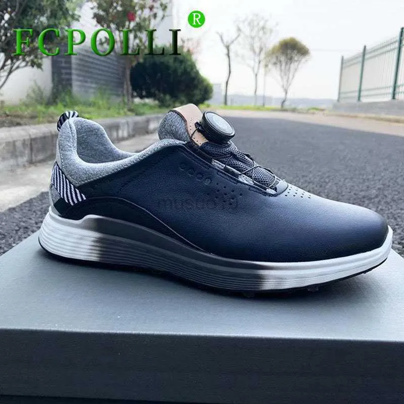 Altri prodotti da golf 2023 Scarpe da golf più vendute da uomo in vera pelle da allenamento per golf da uomo di marca di lusso scarpe da ginnastica da uomo allacciatura rapida scarpe da ginnastica da golf uomo HKD230727