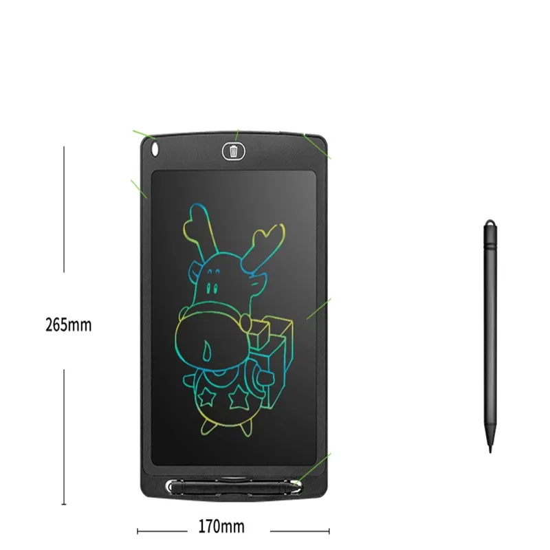 Tavoletta da scrittura LCD colorata da 10 pollici Display Tavoletta da disegno digitale Giocattoli Cuscinetti scrittura a mano Tavoletta elettronica da 10 pollici