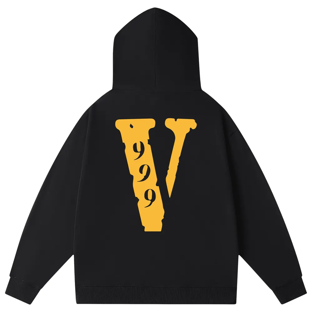 Vlone hoodie orange black new arrivals