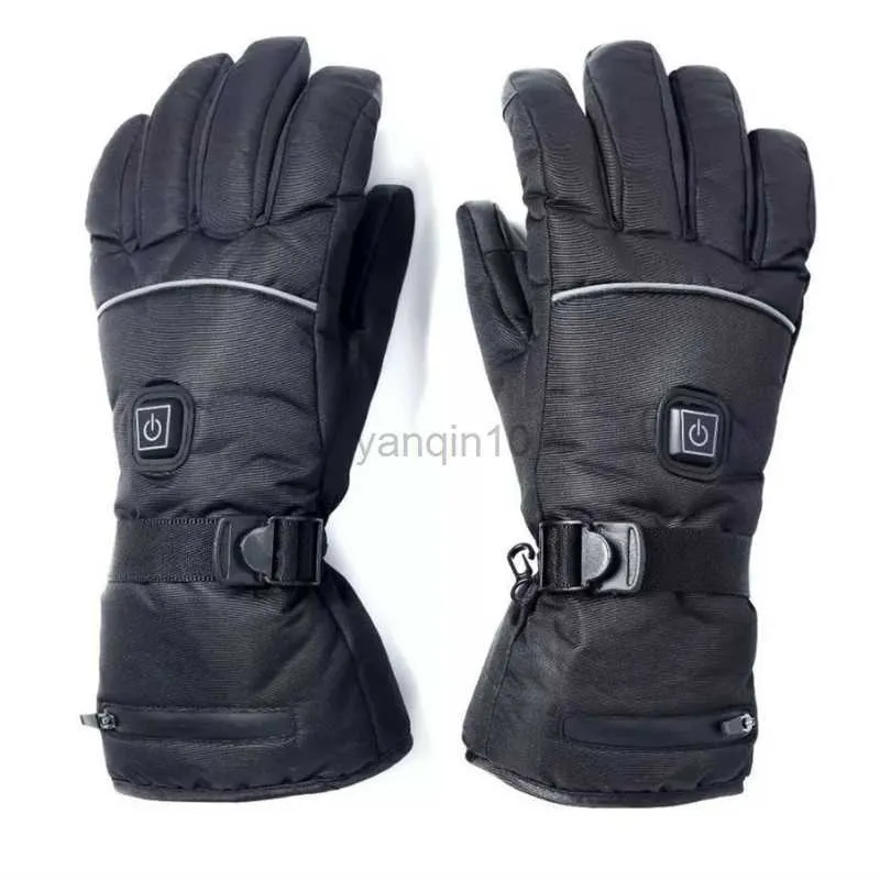 Gants de ski 1 paire 3 niveaux de chauffage alimentés par batterie électriques chauffants hiver chauds gants moto moto ski moteur chauffe-mains pour 69HD HKD230727