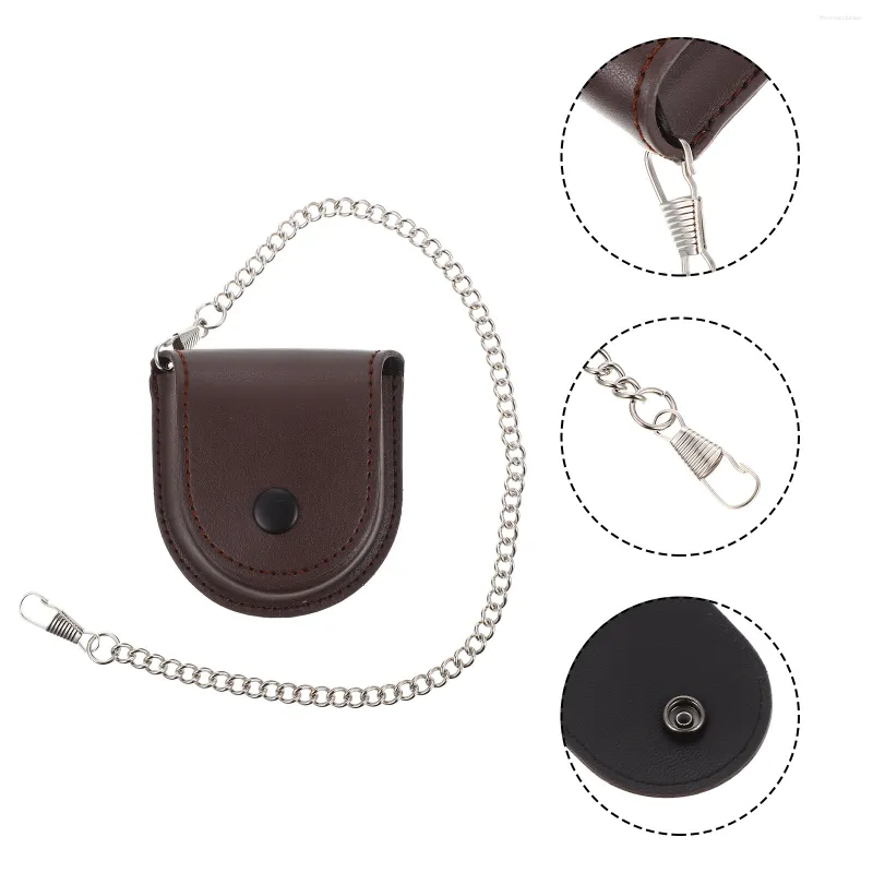 Scatole per orologi Protettore Borsa vintage Design a catena Contenitore Portaoggetti Tasca tascabile
