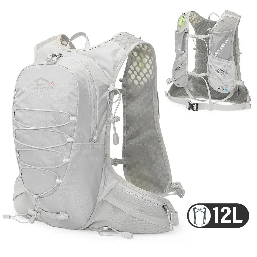 Paniers de vélo OUTDOOR INOXTO 12L sac à dos d'hydratation de cyclisme sac de gilet d'équitation léger pour la course à pied alpinisme 230726