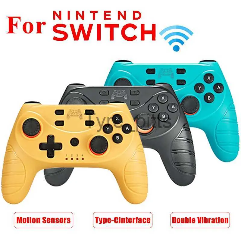 Kontrolery gier joysticks do przełącznika pro bluetooth bezprzewodowy kontroler NS Splatoon2 zdalny gamepad dla konsoli przełącznika Nintend dla Switch Lite Console x0727