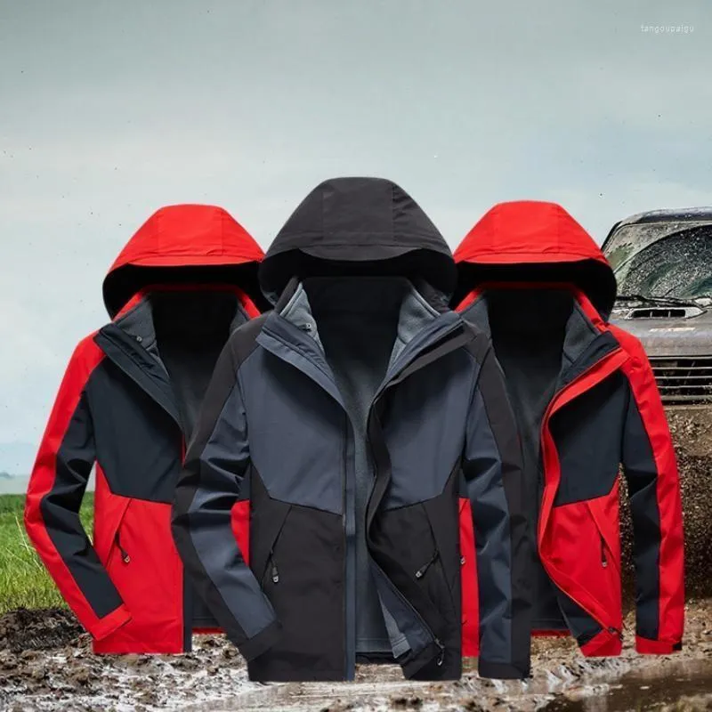 Mens raincoat top detachable lining